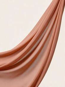 1pc Women's Daily Casual Chiffon Hijab,Women Head Scarves For Daliy Wear - Maroon - View 4