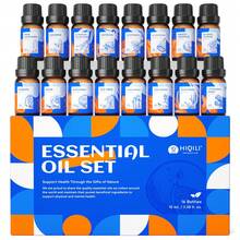 HIQILI 16pcs*10mL Essential Oil Set, Birthday Gift Box, Lavender, Vanilla, Rose, Peppermint Essential Oils, Suitable For Massage, Skin Care, Hair Care, Aromatherapy Diffuser, Humidifier, DIY Fragrance, Soap And Candle Making - Mixed Fragrance - View 7