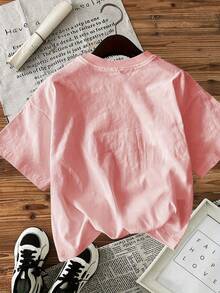 Women T-Shirts - 粉色 - 查看 2