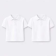 Young Boys Polo Shirts - White - View 1
