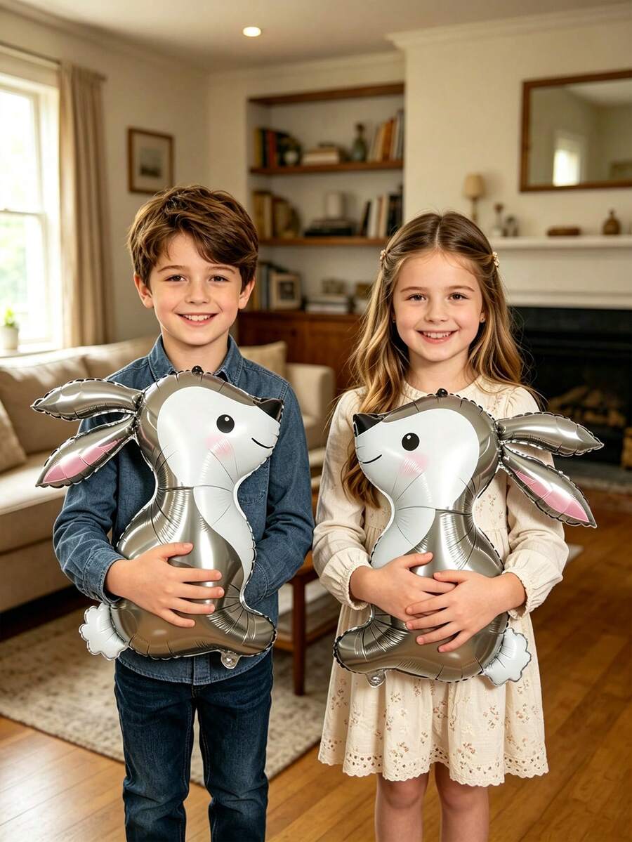 4pcs 41-Inch Cute Rabbit Balloons, Inflatable & Reusable, Suitable For ...