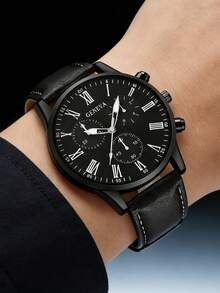 3/6pcs Men's Watch Set Versatile, Suitable For Daily Wear, Best Gift Choice For Father/Boyfriend, Couple Watches - Multicolor - View 6
