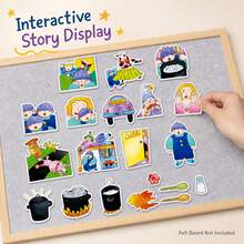 hoojojo Mean Soup Felt Teaching Aid, Children's Emotion Management Educational Toy, Storytelling Performance Prop, Classroom Interactive Game, Teacher Supplies, Back To School Gift - Multicolor - View 8