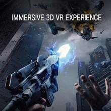 VR 虛擬實境頭戴式 3D 鏡片穿戴裝置，適用於電視、電影與電子遊戲，兼容 iOS 與 Android 系統，支持 4.5-7 吋螢幕 - 查看 9