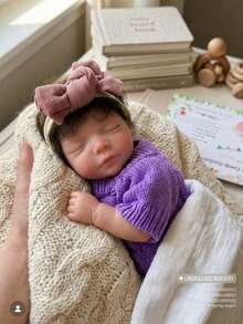 10 Inch Soft Touch Silicone Reborn Baby Girl With Rooted Hair Newbonr Baby Doll For Birthday Gift(Anatomically Accurate) - Silicone Doll - View 6