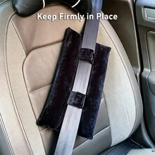 Soft Car Seat Belt Shoulder Cushion, Plush Seatbelt Padding Cover, Comfort Auto Interior Neck Protector For Driving Travel - 1PC - View 6