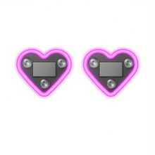 2pcs/Set High Brightness Neon Heart-Shaped Car Atmosphere Lights, Easy Installation, No Wiring Required Window Lights, Lithium Battery And Solar Powered, LED Interior Car Lights, Ideal Gift For Car Enthusiasts - Heart-shaped - View 14