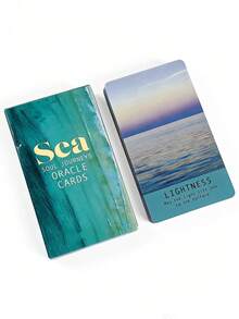 1 BoxSea Soul Journeys Oracle 48 Cards, Ocean Healing Divination Deck Oracle Cards Used For Self-Care, Daily Meditation, And Daily Guidance. - Multicolor - View 2