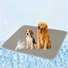Plus Size Pet Cat Dog Cooling Mat | 5 Sizes Available | Breathable Mesh Fabric | Summer Pet Cooling Pad | Ice Silk Pet Cooling Mat | Suitable For Bed And Sofa - Multicolor - View 4