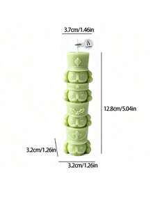 1pc Stacked Nutcracker Shaped Scented Candle, Christmas Atmosphere Decorative Candle, Suitable For Home Tabletop Decor, Holiday Party Decoration And Christmas Guest Gifts, Christmas, New Year, Winter Holiday - 1PC - View 8