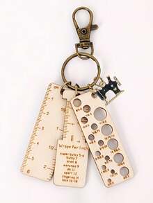 Wooden Stick Gauge Ruler, Wooden Marker Clips, Woven Marker Clips, Number Clips, Keychain, Bag Pendant, Wooden Carved Round Storage, Wooden Woven Needle Gauge And Ruler Set - Precision Craft Tools For Crochet, Size Range 60mm To 1mm, Portable With Measurement Markings, Ideal For DIY Projects And Travel, Suitable For Yarn Crochet, Includes Various Styles Of Knitting Tools, Perfect For Sewing And Knitting Projects, Back To School Gift, Teacher Gift. - Multicolor - View 14