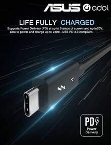 Kabel Data ASUS 240W Thunderbolt 4, Untuk USB C Tipe-C, Mendukung Transfer Data 40Gbps, Pengisian Cepat 240W, Mendukung Transmisi Audio/Video 8K/4K, Pengisian Cepat PD240W, Kompatibel dengan Kabel Data Pencermian Layar Macbook dan 17 ProMax - View 2