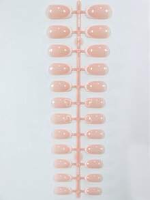 24片中号方形心形美甲贴纸，白色法式短款，完美适配亚克力假指甲。包含：1瓶凝胶胶水和1把指甲锉。心形美甲贴纸适合女性和女孩日常、派对和情人节使用。 - 彩色 - 查看 7