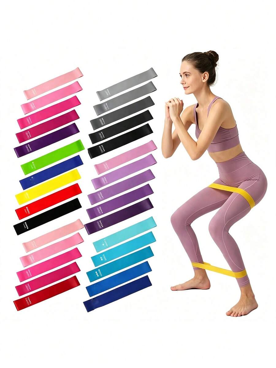 1-5pcs TPE Resistance Band Set, Hip Circle Fitness Bands For Squats, Glute Training, Stretching, Yoga, Pilates, Flexibility And Mobility Exercises, Leg And Arm Shaping Fitness Equipment, Multi-Level Tension Rings, Suitable For Gym, Dance And Home Strength Training