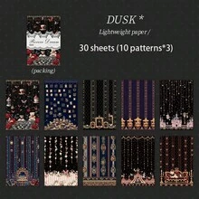 30 Sheets/Bag Material Paper Rococo Dream Series Vintage Sweet Style Material Paper, Scrapbook Supplies Notebook Accessories, Used For Decorating Cards Photo Frames Phone Cases Junk Journals, Desktop Decoration Paper Memo Paper Origami - Material Paper - View 14