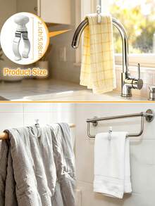 Kitchen Towel Clip, Thick Towel And Linen Cloth With Strong Grip On Microwave, Oven, Dishwasher, Bathroom Storage, Practical Kitchen Storage Box, Home Essential, Storage Supplies - Multicolor - View 3