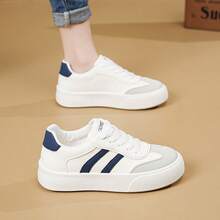 New Women's Versatile Classic White Sneakers, Casual Sports Shoes - White Orchid - View 11