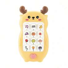 Infant Sound & Light Toy, Chewable Realistic Button Operation Early Education Device, Educational Music Game Phone (Batteries Not Included) - 彩色 - 查看 12