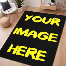 Customizable Rug Tech Fabric Slip Resistant Flexible Indoor Floor Mat Lightweight Custom Text Image Ornament Suitable For Halloween Christmas Thanksgiving Birthday Celebration - Multicolor - View 8