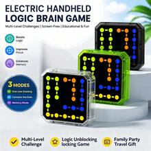 Electric Handheld Games Brains Teaser Toys, Educational Smart Toy, Portable Travel Game Road Trip Birthday Gifts - Multicolor - View 3