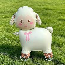 Cartoon Sheep Balloon With Wheels Children's Outdoor Toy Balloon Suitable For Birthday Party Holiday Gift Sheep Balloon With Wheels - Multicolor - View 2