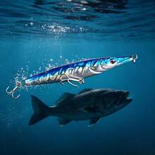 SeaKnight Long Casting Surface Walking Floating Pencil Lure, Freshwater And Saltwater Universal, For Bass, Pike, Trout, Amur Perch, Hard Bait With 3D Realistic Eyes - Multicolor - View 5