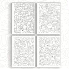 Upgraded Adult Relaxation Tracing & Coloring Book, Simple Line Art Doodle Book, A4 Size 24 Pages Single-Sided Printing Paper, Step-By-Step Tracing + Coloring + Drawing, Small Object Theme, Stress Relief Fun Creative Gift, Perfect Gift For Birthday, Party, Halloween, Christmas And Other Holidays, Back To School Season Gift Choice, Relaxation, Painting And Art. - Decompression Doodle Coloring Book - View 7
