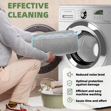 360° Shoe Laundry Bag, Anti-Deformation, Machine Washable And Dryable, Soft Velvet Lining, Suitable For Sports Shoes And Casual Shoes, Home Laundry Storage And Protection - Multicolor - View 5