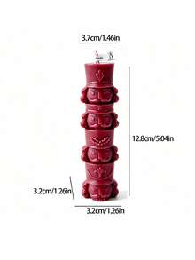 1pc Stacked Nutcracker Shaped Scented Candle, Christmas Atmosphere Decorative Candle, Suitable For Home Tabletop Decor, Holiday Party Decoration And Christmas Guest Gifts, Christmas, New Year, Winter Holiday - 1PC - View 9