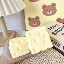 Giant Cheese Cube Stress Ball, Large Cheese Squeeze Ball, Stress Relief Toy, ASMR Sensory Anti-Stress Product, Christmas Gift, Squish>Barato, Dumpling Surprise - Multicolor - View 3