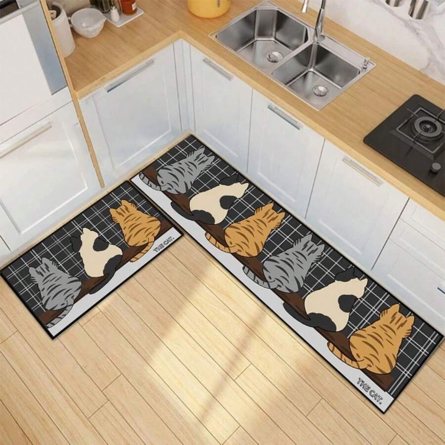 Kitchen Mat & Kitchen Rug - Cat - View 1