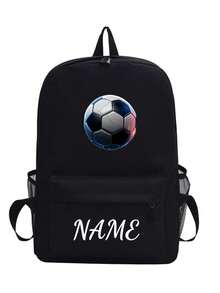 This Spacious And Lightweight Soccer Print Backpack Is Perfect For School, Work, And Leisure. It Features Adjustable Shoulder Straps And... - Multicolor - View 38