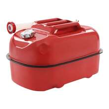 20L Horizontal Portable Fuel Can With Sealed Lid And Outlet Nozzle, Lockable Metal Storage Can For Petrol,And Various Liquid Fuel Transportation & Storage - A - View 6