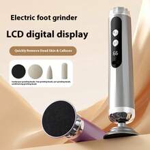 ICEWLESS Electric Foot Callus Remover LCD Digital Display 5-Speed Rechargeable Electronic Foot File Dead Skin And Hard Skin Care With Replaceable Grinding Heads Smooth Foot Care Women's Gift - View 8