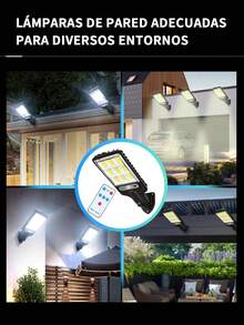 1/2pc Smart Outdoor Solar Light, 3 Lighting Modes, Motion Sensor, Auto On/Off, Remote Control, LED Solar Light For Garden, Patio, Pathway, Driveway, Lawn, Patio Lighting. - With Remote Control - View 7