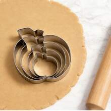 Stainless Steel Cookie Cutter Baking Mold, Multiple Shapes & Styles: Strawberry/Maple Leaf/Apple/Cherry Blossom/Plump Heart - View 3