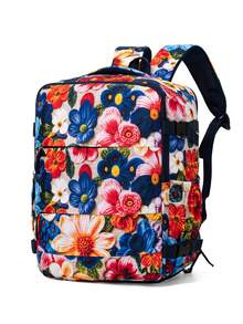 myco bags Fashion Cow Print Travel Backpack, TSA Lock Laptop Backpack, 6.34 Gallon Carry-On Bag With Shoe Compartment, Suitable For Business Travel And Daily School Use - Multicolor - View 10