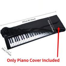 Electronic Keyboard Dust Cover For Piano Enthusiasts, 61/88 Keys Universal Fabric Body Cover And Storage Cover - A - View 6