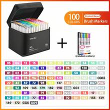48-180 Colors Alcohol Brush Pen Set, Dual-Tip Blending Art Markers, Suitable For Painting, Permanent Sketching, Adult Coloring, Illustration, Artist Brushes, Back To School Gift - Sets - View 11