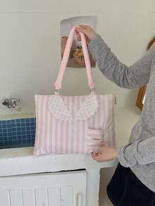 LifeHoHo Cute Laptop Bag, Striped Shirt Style, Compatible With MacBook 13/14 Inch, 10/11 Inch Tablet Storage Bag, 15/15.6 Inch Computer Shoulder Bag - View 14