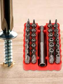 Set Obeng Baja Paduan 33 Buah dengan Mata Obeng Berongga dan Berisi yang Dibuat dengan Presisi, Mata Obeng Heksagonal, Pipih, dan Silang Panjang 60mm dengan Kotak Penyimpanan Terorganisir untuk DIY, Perbaikan Otomotif, dan Pembongkaran Sekrup - A - View 6