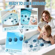 4/2/1pc Hot Tub Dirt Absorber Pack, Hot Spring And Swimming Pool Dirt Removal Ball, Dirt Sponge, Oil Absorbing Sponge For Hot Tub Filter, Hot Tub Cleaning Filter Sponge, Swimming Pool Hot Spring Oil Absorbing Sponge, Hot Tub Accessories, Perfect For Summer Pool Theme Party - Spherical - View 7