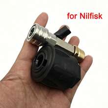 (ل- Nilfisk) فوهة خرطوم غسالة الضغط العالي 1/4 صمام توصيل سريع، مفتاح صمام خرطوم مسدس غسيل السيارات بالضغط العالي، واجهة مخرج المياه للغسالة، مناسب لتنظيف المركبات والفناء والطرق - خاص ب- Nilfisk فقط - مشاهدة 7