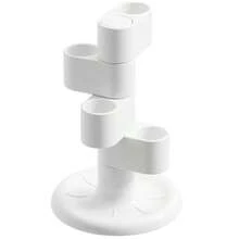 1 pieza Soporte giratorio para cepillo de dientes, Organizador de brochas de maquillaje estilo INS, Soporte para bolígrafos, Caja de almacenamiento giratoria multifunción para encimera de baño - A - Ver 5