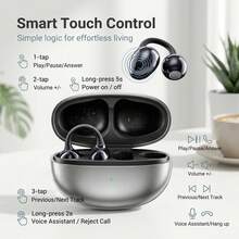 Wireless 6.0 Clip-On Open-Ear Earbuds With Charging Case, 30 Hours Total Battery Life, 4.2g Lightweight Comfortable Wear, HiFi Sound Quality And Intelligent Noise Cancellation - View 7