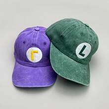 Hasbro 1pc Super Brothers Washed Pony Baseball Cap, Cartoon Casual Hat, Summer Fashion Embroidered Letter Sun Protection Hat, Unisex, Perfect For Hip-Hop Style - View 2