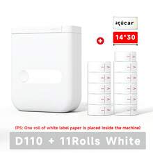 Impresora de Etiquetas Portátil Mini ORICO con Cinta de Etiquetas, Impresora de Etiquetas Térmica Pequeña para Etiquetas, Notas Adhesivas, Listas de Tareas, Manualidades DIY, Etiquetas de Nombre, Esencial para Regreso a la Escuela - Blanco - Ver 16