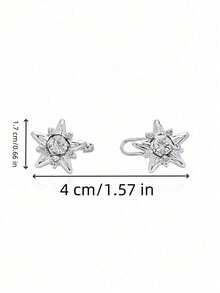 1/3 Piece Metal Star-Shaped Waist Buckle, Waist Adjustment Clip, Jeans Waist Buckle, Skirt Waist Tightener, Waist Adjustment, Invisible Seamless Pin, Snowflake Pattern, Daily Use - Multicolor - View 5