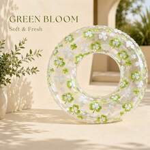 Inflatable Swim Ring PVC Inflatable Swim Ring Neutral Underarm Float With Blue Transparent Four-Leaf Clover Duck Design Suitable For Summer Water Sports Pool Party Beach Party Swimming Pool Beach Summer Swim Ring - Swim Ring - View 20