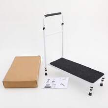YUNRUX Bedside Step Stool For Seniors, Heavy-Duty Bed Step With Stable Assist - A - 查看 8